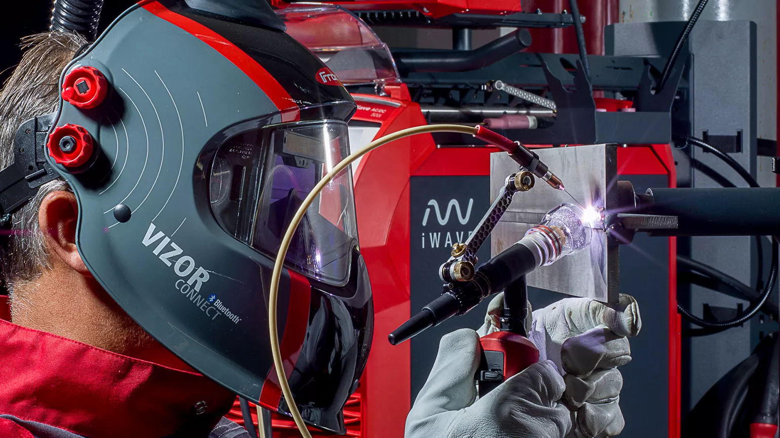 Welder using Fronius TIG dynamic wire
